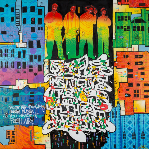 Affiche "La rue en fête et l'homme oublié"