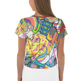 Crop-Top all over "The Warriors"