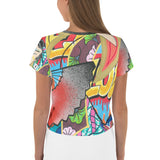 Crop-Top all over "Badass"