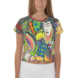 Crop-Top all over "The Warriors"