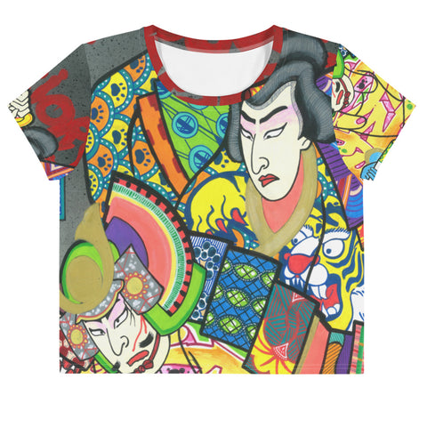 Crop-Top all over "The Warriors"