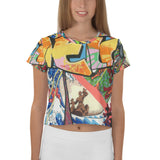 Crop-Top all over "Cyborg"