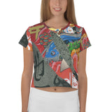 Crop-Top all over "Underground Yōkai"