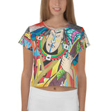 Crop-Top all over "Badass"