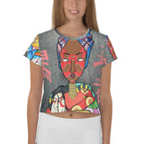 Crop-Top all over "Geisha Nubienne"