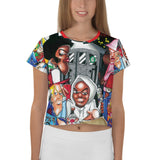 Crop-Top all over "HIP HOP"