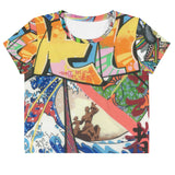 Crop-Top all over "Cyborg"