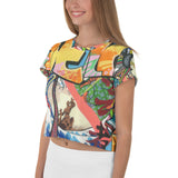 Crop-Top all over "Cyborg"