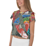 Crop-Top all over "Underground Yōkai"