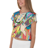 Crop-Top all over "Badass"