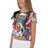 Crop-Top all over "HIP HOP"