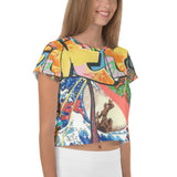 Crop-Top all over "Cyborg"