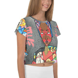 Crop-Top all over "Geisha Nubienne"