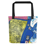 Tote Bag all over "Geisha in the South Bronx"