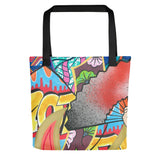 Tote Bag all over "Badass"