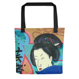 Tote Bag all over "Geisha in the South Bronx"