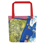 Tote Bag all over "Geisha in the South Bronx"
