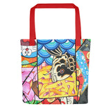 Tote Bag all over "Geisha Nubienne"