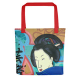 Tote Bag all over "Geisha in the South Bronx"