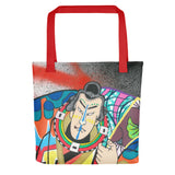 Tote Bag all over "Badass"