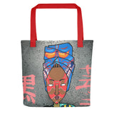 Tote Bag all over "Geisha Nubienne"