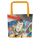 Tote Bag all over "Badass"