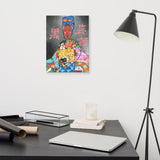 Toile imprimée "Geisha Nubienne"