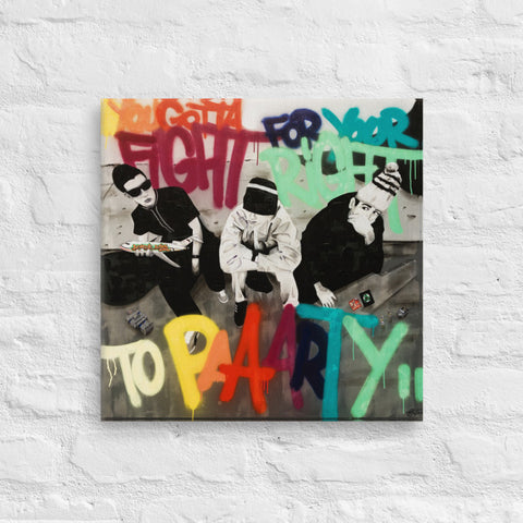 Toile imprimée "La Folie sous le Bonnet"