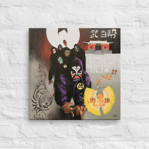 Toile imprimée "La Technique du Tigre et l'Aigle de Feu"