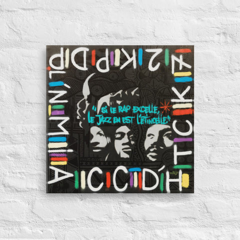 Toile imprimée "An experimental fusion of Hip-Hop and Jazz"