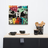 Toile imprimée "La Folie sous le Bonnet"