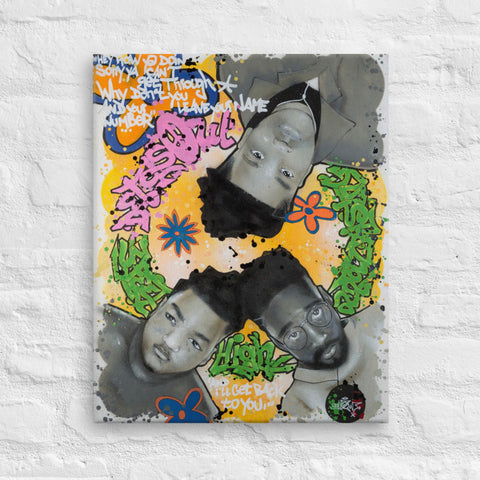 Toile imprimée "De La Soul K7 Size"