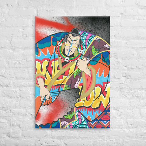 Toile imprimée "Badass"