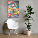 Toile imprimée "Badass"