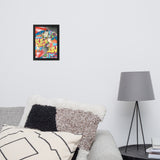 Affiche encadrée "Badass"