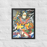 Affiche encadrée "Cyborg"