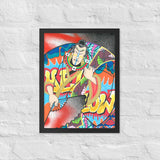 Affiche encadrée "Badass"