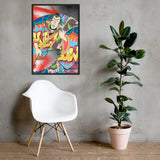 Affiche encadrée "Badass"