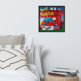 Affiche encadrée "Politique et Cochonnaille"