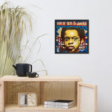 Affiche encadrée "The World is Yours"