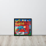 Affiche encadrée "Politique et Cochonnaille"