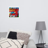 Affiche encadrée "Politique et Cochonnaille"