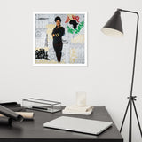 Affiche encadrée "Ladies First"