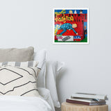 Affiche encadrée "Politique et Cochonnaille"