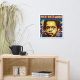 Affiche encadrée "The World is Yours"