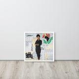 Affiche encadrée "Ladies First"