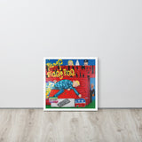 Affiche encadrée "Politique et Cochonnaille"