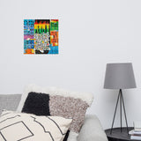 Affiche "La rue en fête et l'homme oublié"